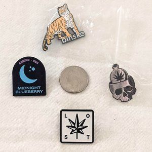 Lot of California Cannabis Brand Enamel Pins